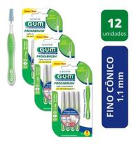 Escova Interdental Proxa Brush 1.1 Fina Verde C/12 Gum