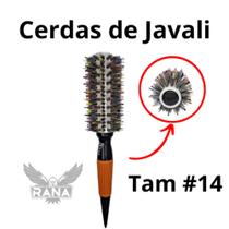 Escova Javali Com Cerdas Coloridas Tamanho 14/m Rana