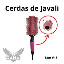 Escova Javali Com Cerdas Rosa Claro Tamanho 18/G Rana