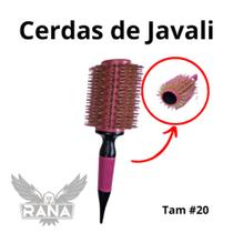 Escova Javali Com Cerdas Rosa Claro Tamanho 20/GG Rana