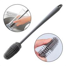 Escova Lava Copos Mamadeiras Taças Garrafas Louça De Silicone