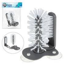 Escova Lava Copos Taças Garrafas Com Ventosas Prática - Art House