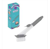 Escova lava louças multiuso porta detergente