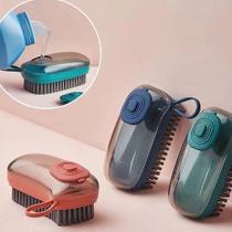 Escova Lava Roupas Dispenser Sabão Líquido Multiuso