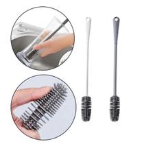 Escova Lavar Garrafa Mamadeira Taça Copos Jarras Em Silicone Escova Lavar Garrafa Mamadeira Taça Copos Jarras Em Silicone