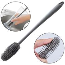 Escova Limpa Copo Garrafa em Silicone - Multiuso