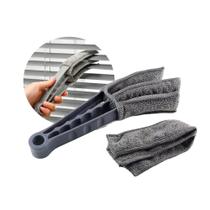 Escova Limpa Persianas Ar Condicionado Microfibra com Refil Em Casa Tem 21x4cm
