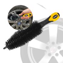Escova Limpa Rodas Aros Pneus Lava Moto Carro Caminhão Vonder Limpeza Detalhamento Automotivo Oferta Resistente