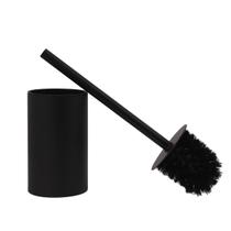 Escova Limpa Vaso Sanitaria Aço Inox - - Cromada - Preta