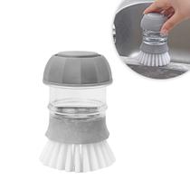 Escova Limpeza Com Dispenser Detergente Cozinha Esponja Limpa Panela