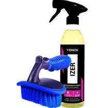 Escova Limpeza de Pneus Produto Para Limpar Rodas Descontaminante Ferrosos Izer 500ml