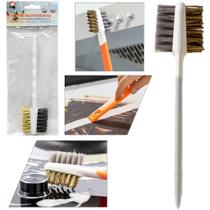 Escova Limpeza Fio Latão nylon 3em1 Limpador Multifuncional