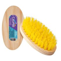 Escova Limpeza Multiuso De Madeira Cerdas Resistente CasaMia