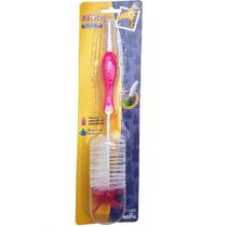 Escova Limpeza para Mamadeira Bicos e Garrafas NUBY 2 em 1