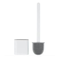 Escova Limpeza Sanitária banheiro silicone retangular branca Escova Limpeza Sanitária banheiro silicone retangular branca