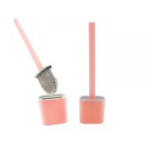 Escova Limpeza Sanitária banheiro silicone retangular salmão Escova Limpeza Sanitária banheiro silicone retangular salmão