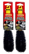 Escova Macia Limpa Rodas Kit com 2 Unidades Escova Macia Limpa Rodas Kit com 2 Unidades