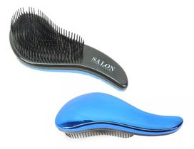 Escova Mágica Desembaraçadora De Pentear Cabelo Profissional - Azul