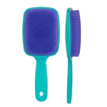 Escova Mágica Flex Hair Soft Lush de Cabeço Desembaraça Ricca Cerdas Flexíveis Plástico