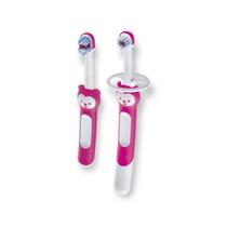 Escova mam de dentes infantil para bebes macia cabo ergonomico embalagem dupla
