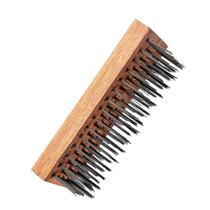 Escova Manual De Aço Com Base De Madeira 3 Fileiras Sparta Escova Manual De Aço Com Base De Madeira 3 Fileiras Sparta