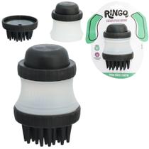 Escova massageador para cachorro e gato para banho com dispenser para shampoo 11x7,3cm de ø