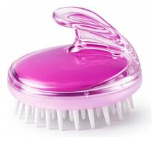 Escova Massageadora de Couro Cabeludo Silicone Banho Limpeza Profunda Distribui Shampoo Massagem Relaxante Lavagem Eficiente