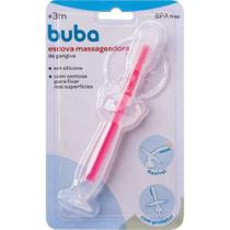 Escova massageadora de gengiva baby rosa - buba