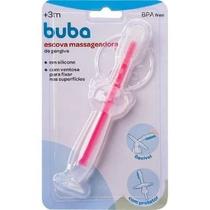 Escova Massageadora de Gengiva - Flexível - Rosa - Buba