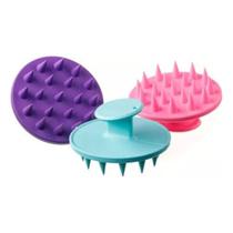 Escova massageadora do couro cabeludo anti caspa/ queda capilar de silicone Escova massageadora do couro cabeludo anti caspa/ queda capilar de silicone