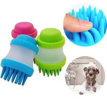 Escova Massageadora E Banho Cães e Gatos Limpeza e Remoção de Pelos