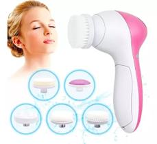 Escova Massageadora Esponja Limpeza Facial Skincare - massageador facial 5 em 1