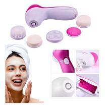 Escova Massageadora Facial 5 em 1 com Cremes e Loções Escova Massageadora Facial 5 em 1 com Cremes e Loções