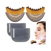 Escova Massageadora Facial Ergonômica Para Drenagem Linfática Com Ajuste Preciso À Pele