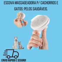 Escova Massageadora p/ Cachorros e Gatos: Pelos Saudáveis.
