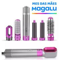 Escova Modeladora 5 em 1 Secadora Chapinha Modelador de Cachos Escova Elétrica _DIA DAS MÃES_