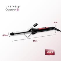 Escova Modeladora Infinity Chrome EM-06 Bivolt - Mondial Escova Modeladora Infinity Chrome EM-06 Bivolt - Mondial