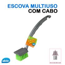 Escova Multiuso com Cabo para Limpeza Objetos Tênis Louça- Alklin