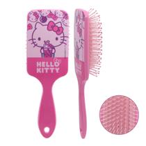 Escova Oficial Hello Kitty Raquete Quadrada Para Pentear