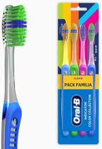 Escova Oral-B Clean Pack Família com 4 Escovas Coloridas Escova Oral-B Clean Pack Família com 4 Escovas Coloridas