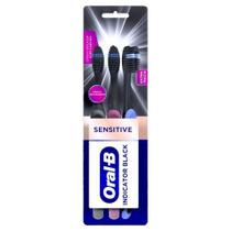 Escova Oral B Indicator Black Sensitive - Embalagem com 3 Unidades Escova Oral B Indicator Black Sensitive - Embalagem com 3 Unidades