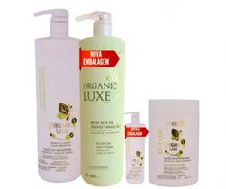 Escova Orgânica 2x1l + B-tox Organic Liss 1kg Souple Liss