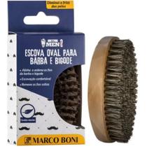 Escova Oval Em Madeira Para Barba e Bigode Marco Boni Escova Oval Em Madeira Para Barba e Bigode Marco Boni