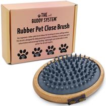 Escova para animais de estimação The Buddy System Rubber Soft Touch para cães e gatos Escova para animais de estimação The Buddy System Rubber Soft Touch para cães e gatos