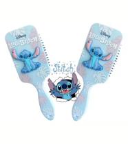 Escova Para Cabelo Emborrachada 3D Lilo & Stitch Azul