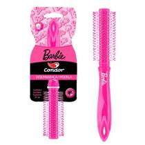 Escova para Cabelo Redonda Rosa Barbie Condor