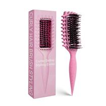 Escova para Cabelos Cacheados MMBVSZ Candybrush Definição de Cachos Rosa