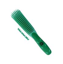 Escova Para Cabelos Crespos e Cacheados Detangle Brush De Benguela (verde)