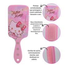 Escova Para Cabelos Raquete Quadrada Hello Kitty Sanrio Escova Para Cabelos Raquete Quadrada Hello Kitty Sanrio