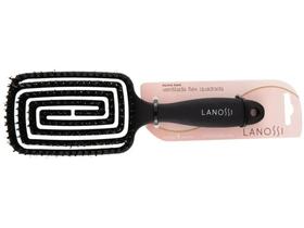 Escova Para Cabelos Ventilada Flexível Quadrada Lanossi LS0027